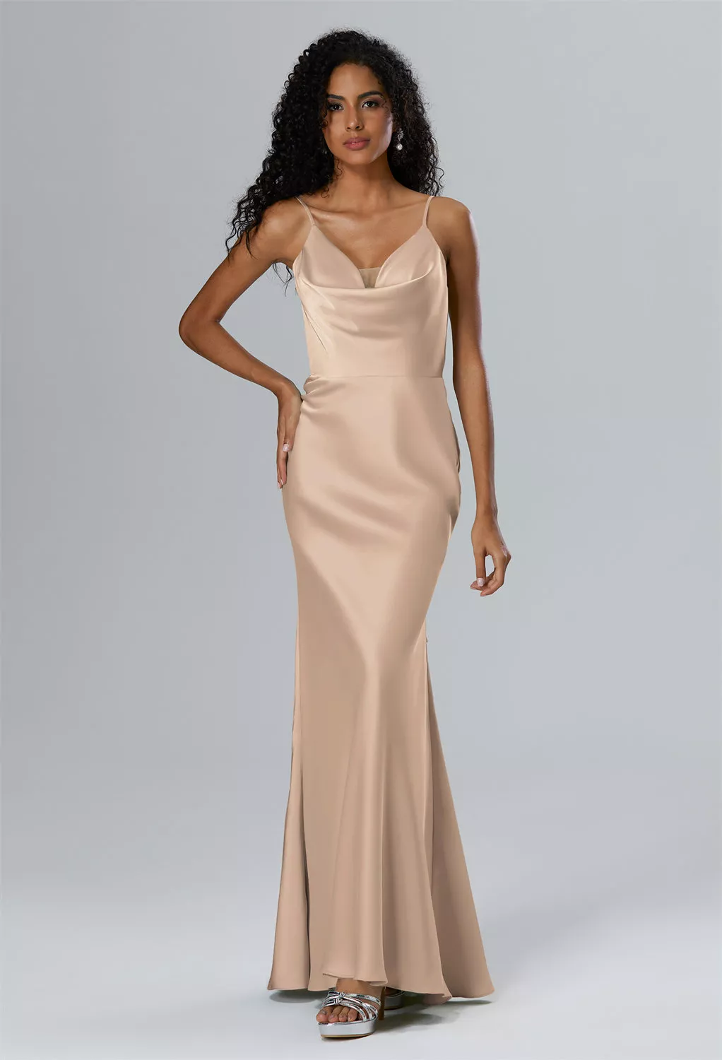 AW Wilda Taupe  Spring Wedding Guest Dresses